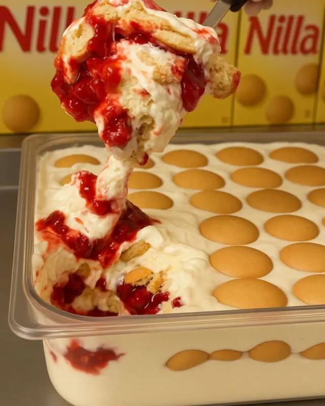 Strawberry Banana Pudding Dessert