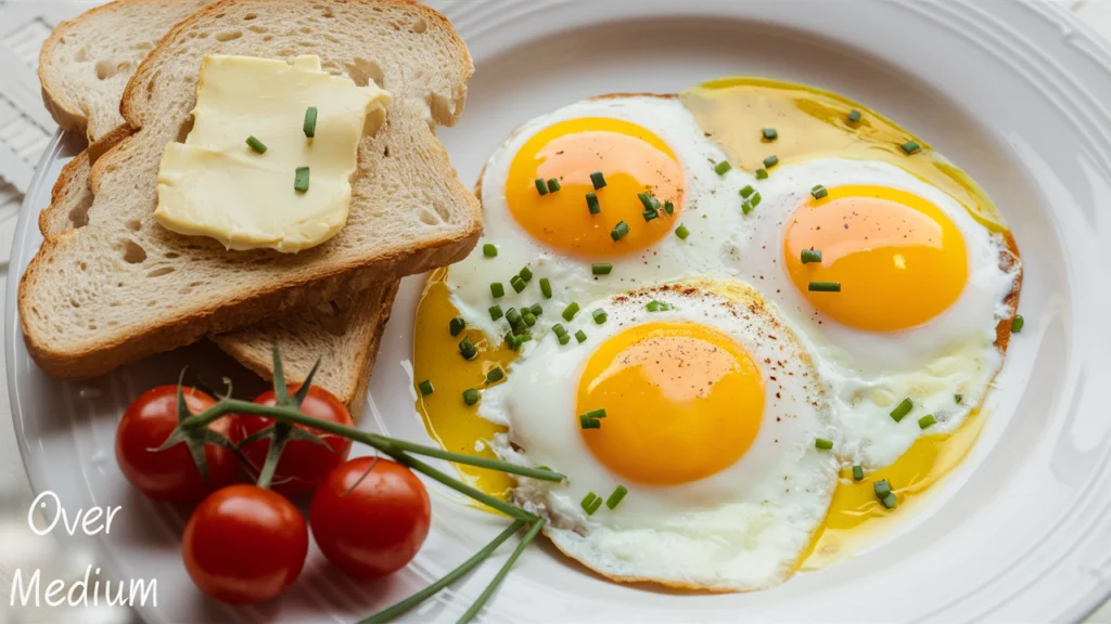 over medium eggs