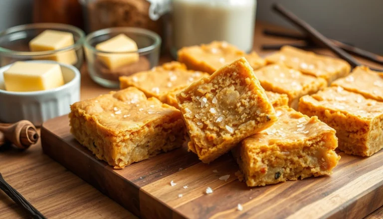 Brown butter blondies