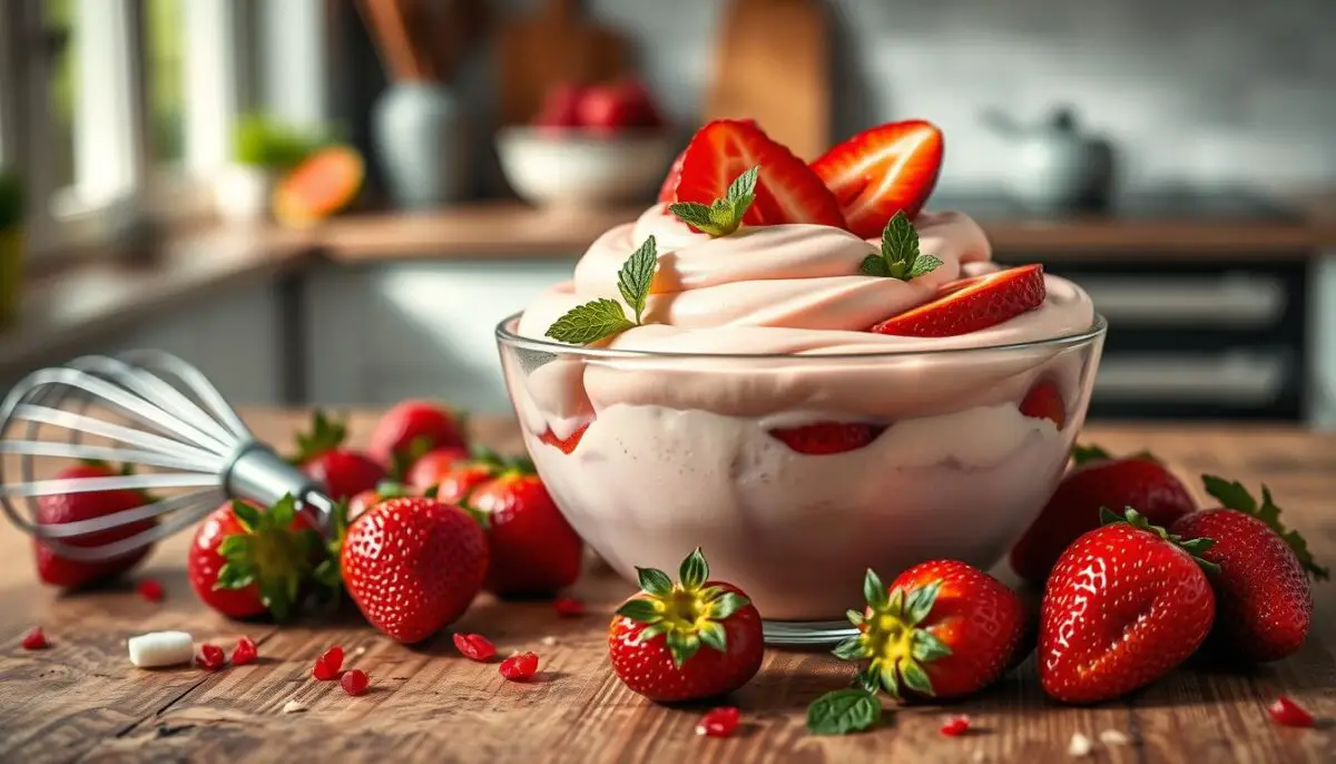 Strawberry mousse