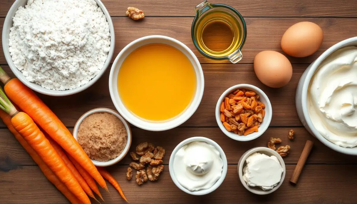 essential ingredients for moist carrot cake cupcakes