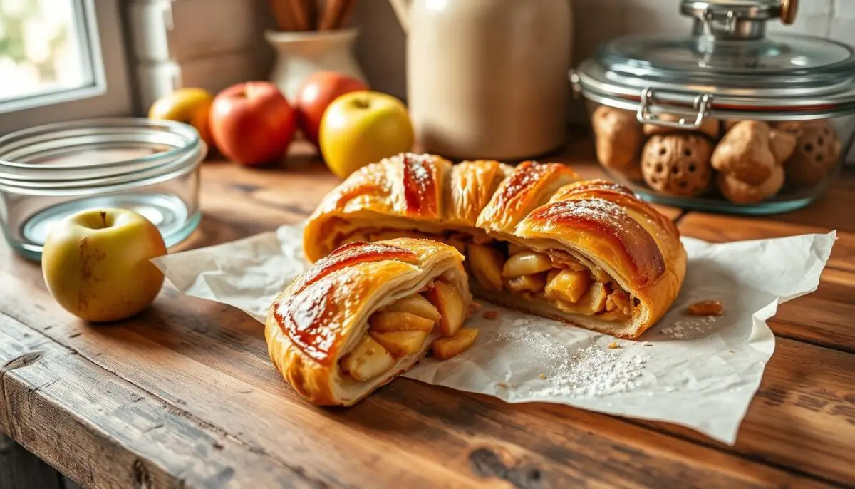 storing apple strudel