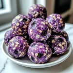No Bake Lemon Blueberry Protein Bites