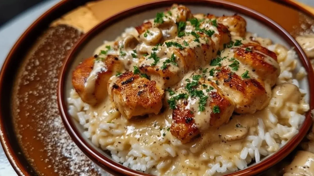 Smothered Chicken and Rice