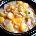 Slow Cooker Ham and Potatoes