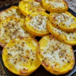 Roasted Parmesan Yellow Squash Rounds