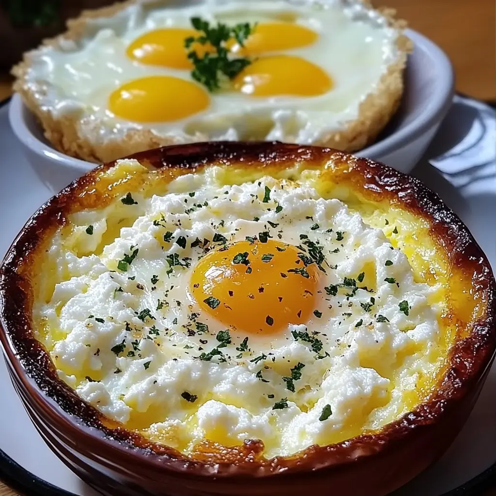 Baked Cottage Cheese Eggs
