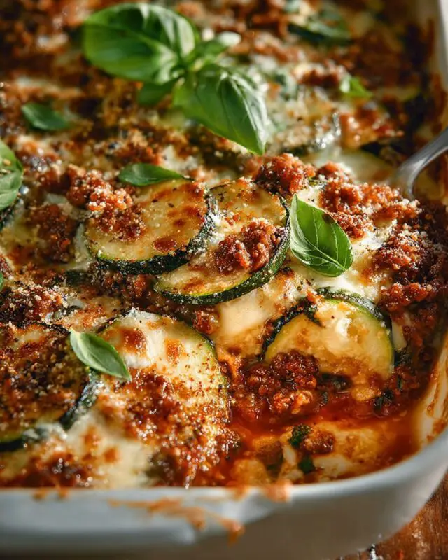 Ground Beef Zucchini Casserole