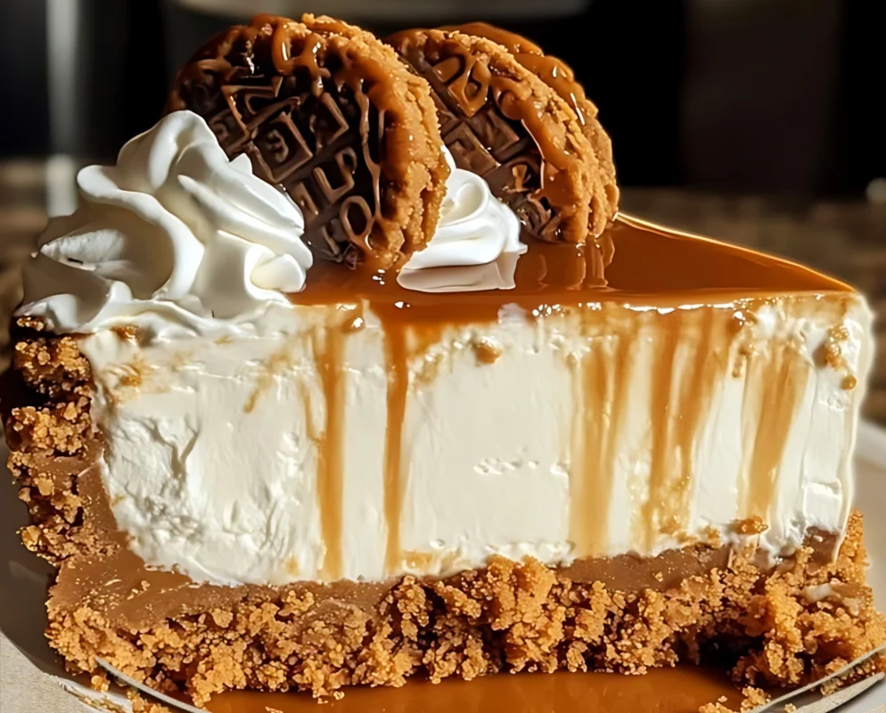 Biscoff Caramel Cookie Butter Cheesecake