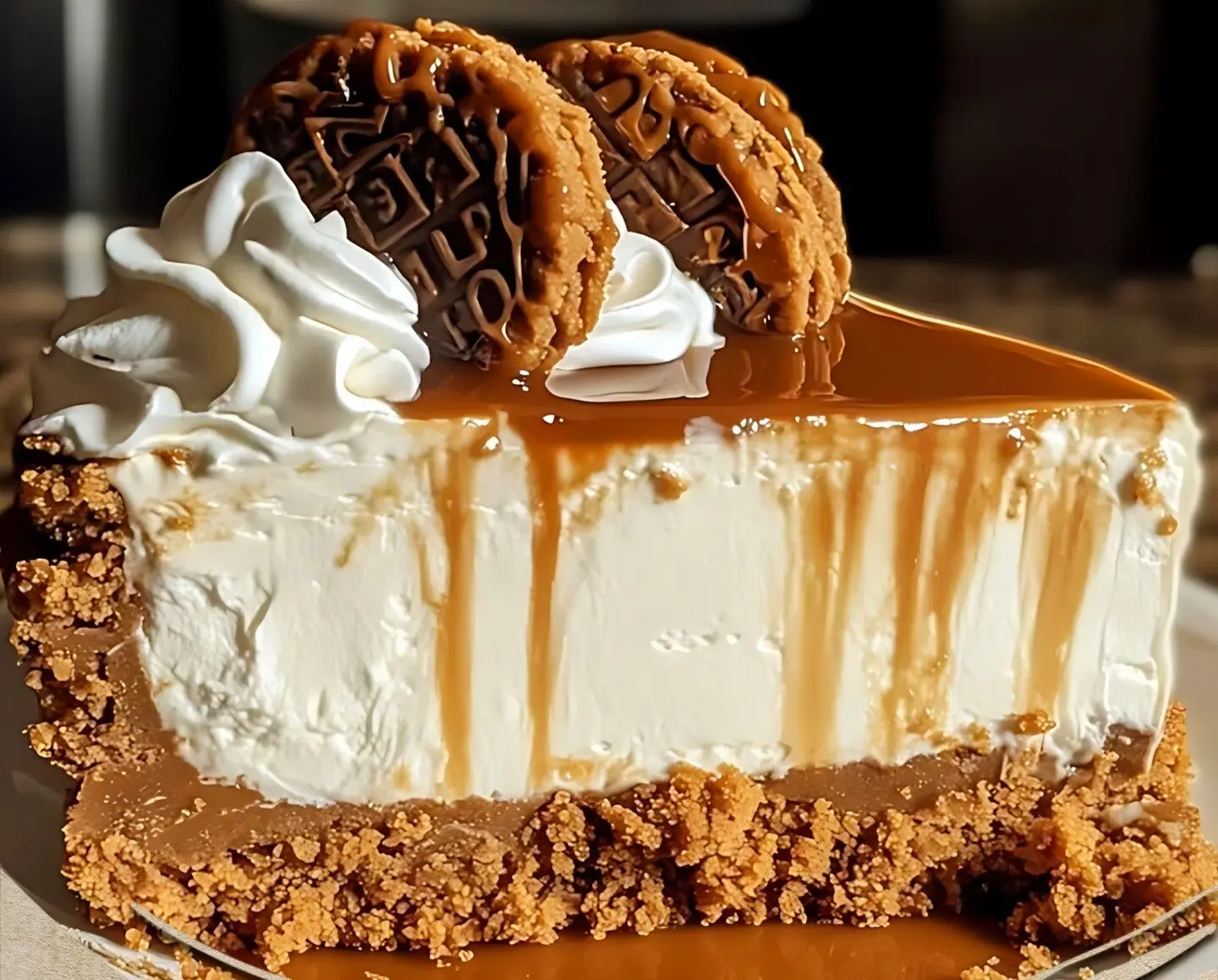 Biscoff Caramel Cookie Butter Cheesecake