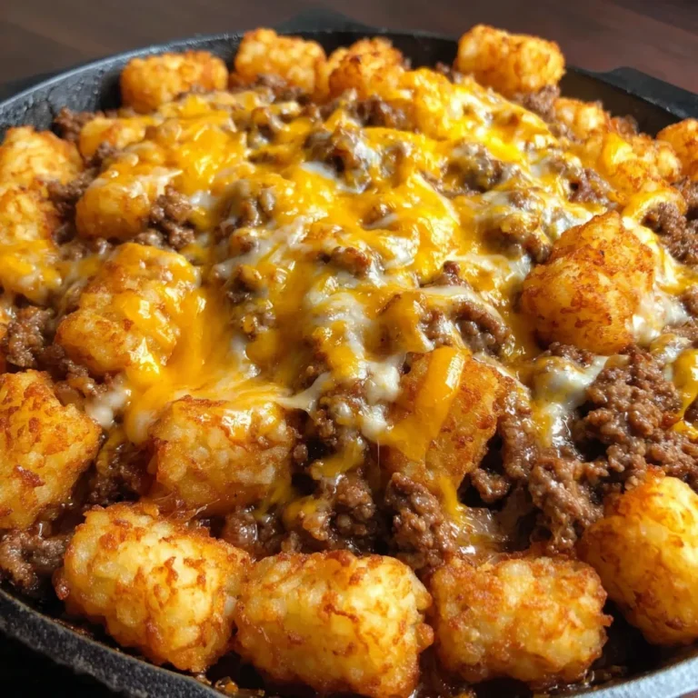 Tater Tot Sloppy Joe Skillet