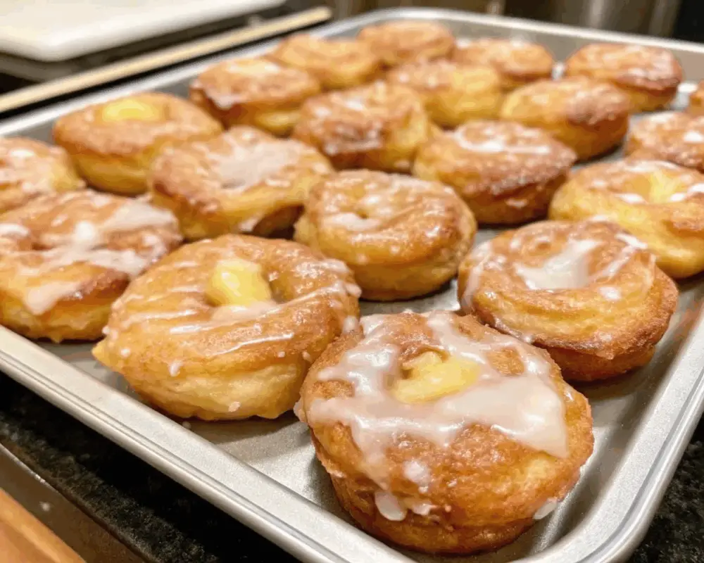 Warm Baked Apple Fritters
