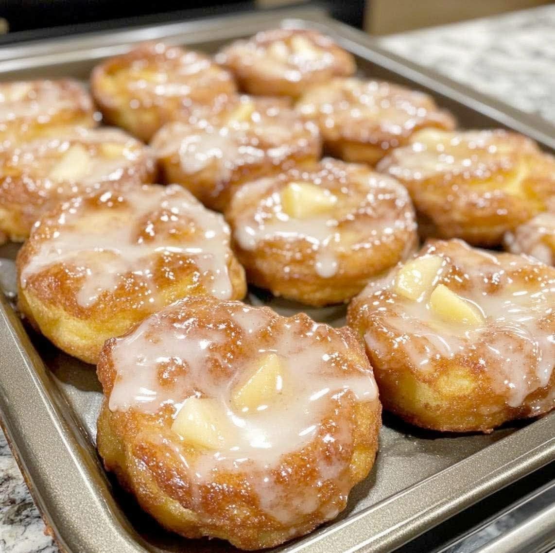 Warm Baked Apple Fritters