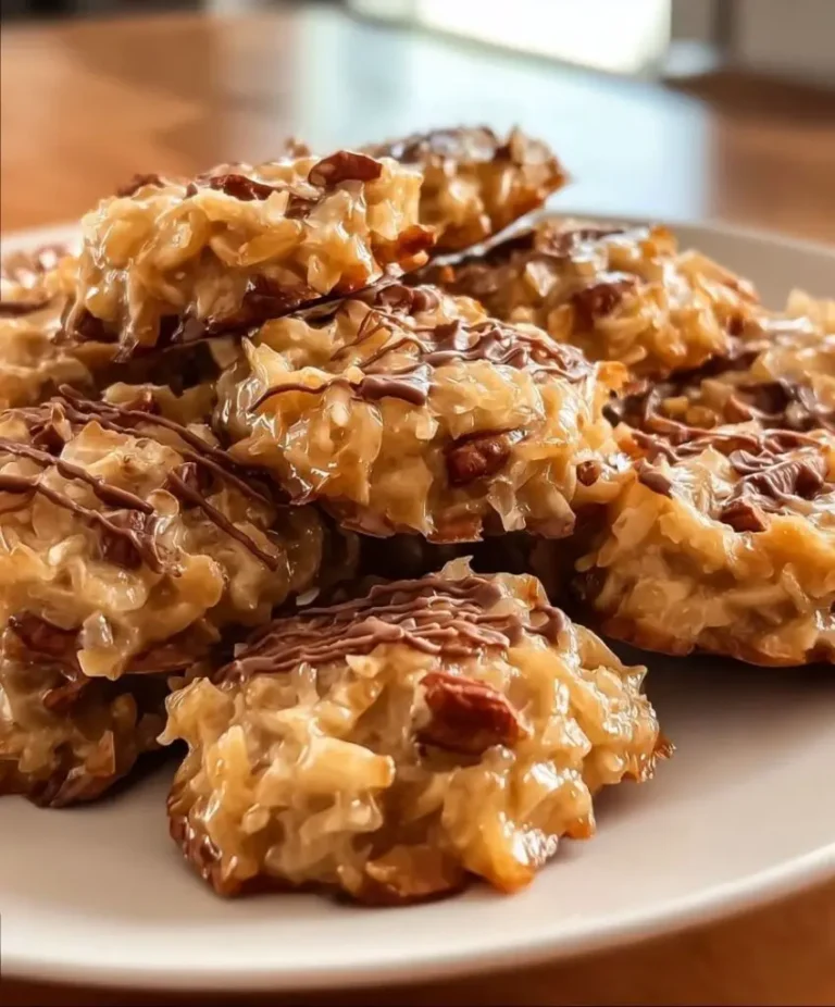 No-Bake Coconut Pecan Praline Cookies