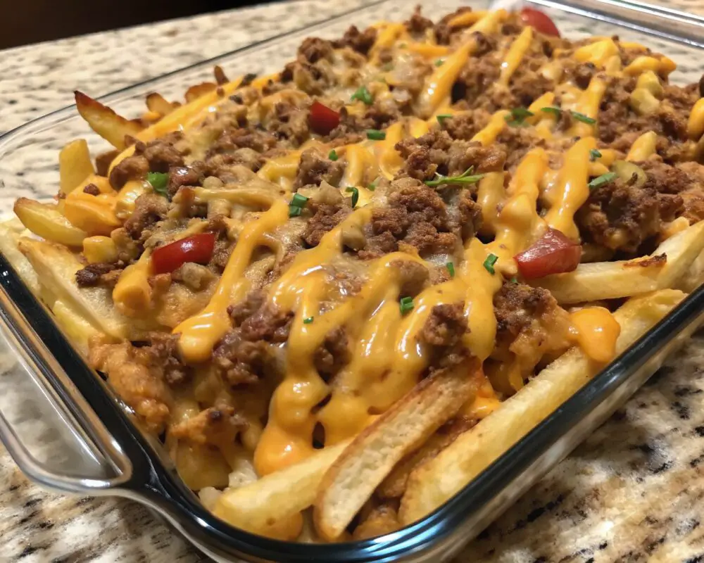 Cheeseburger French Fry Casserole