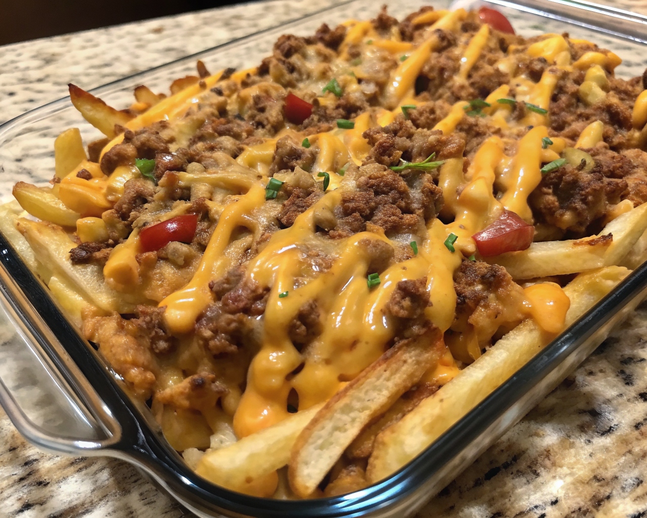 Cheeseburger French Fry Casserole
