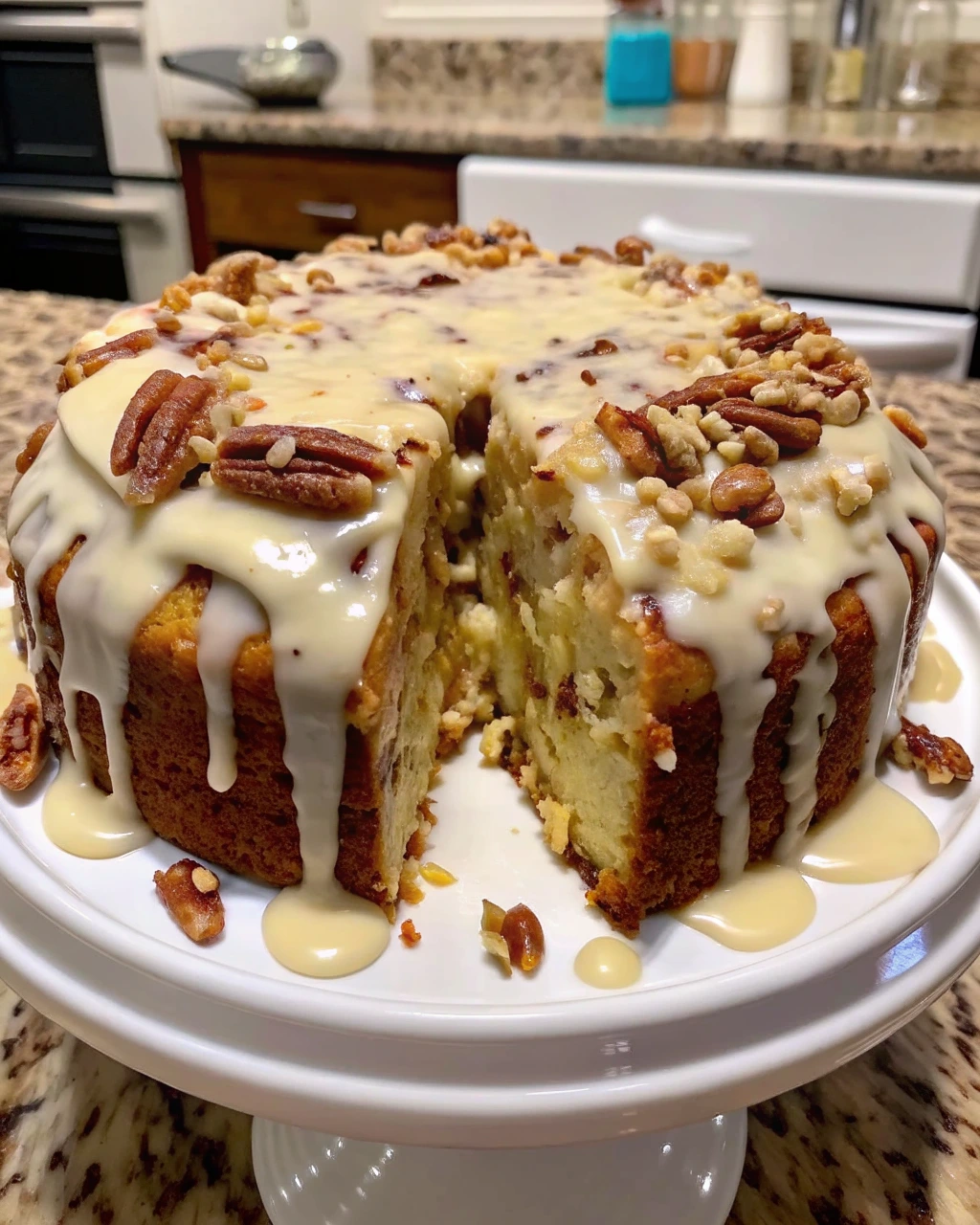 Pineapple Pecan Cream Cheese Pound Cake
