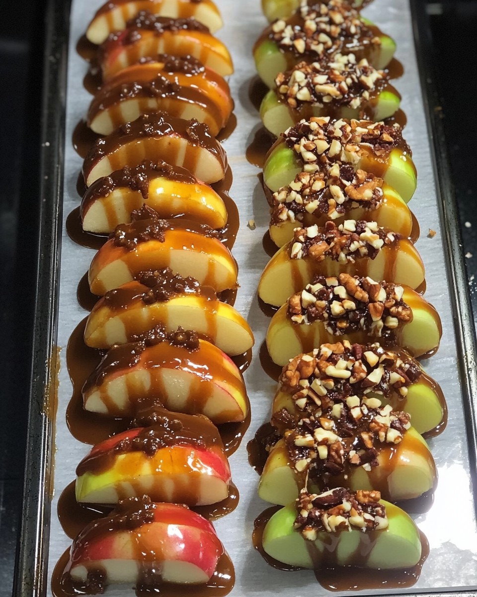 Sheet Pan Caramel Apples