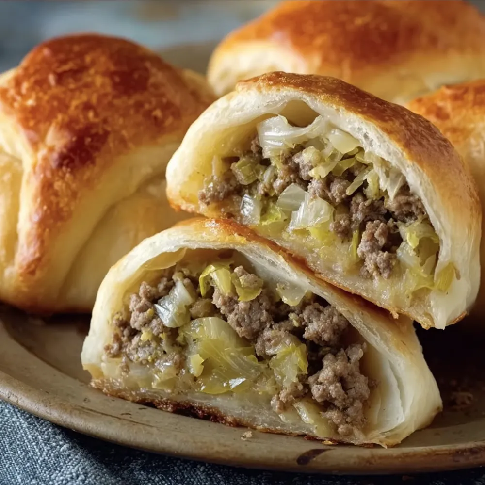 Ground Beef and Cabbage Buns