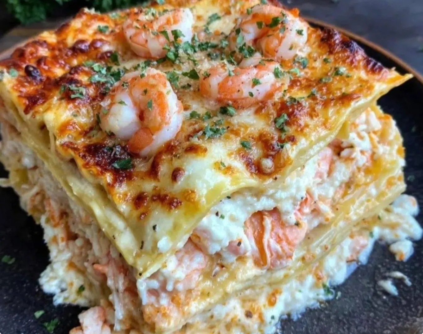 Seafood Lasagna with Shrimp & Crab