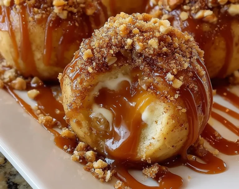 Gooey Apple Caramel Bombs