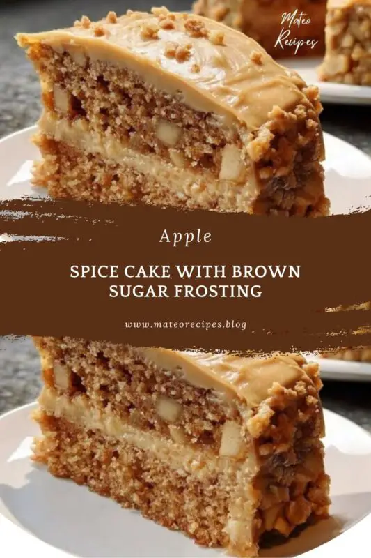 Apple Spice Cake with Brown Sugar Frosting recipe