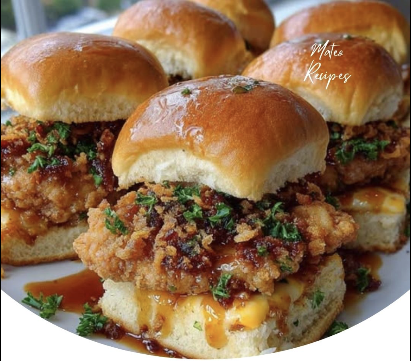 Hot Honey Cowboy Butter Chicken Sliders with Crispy Onion Crunch