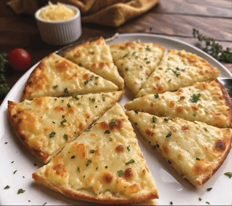 Air Fryer Cheesy Tortilla Garlic Bread