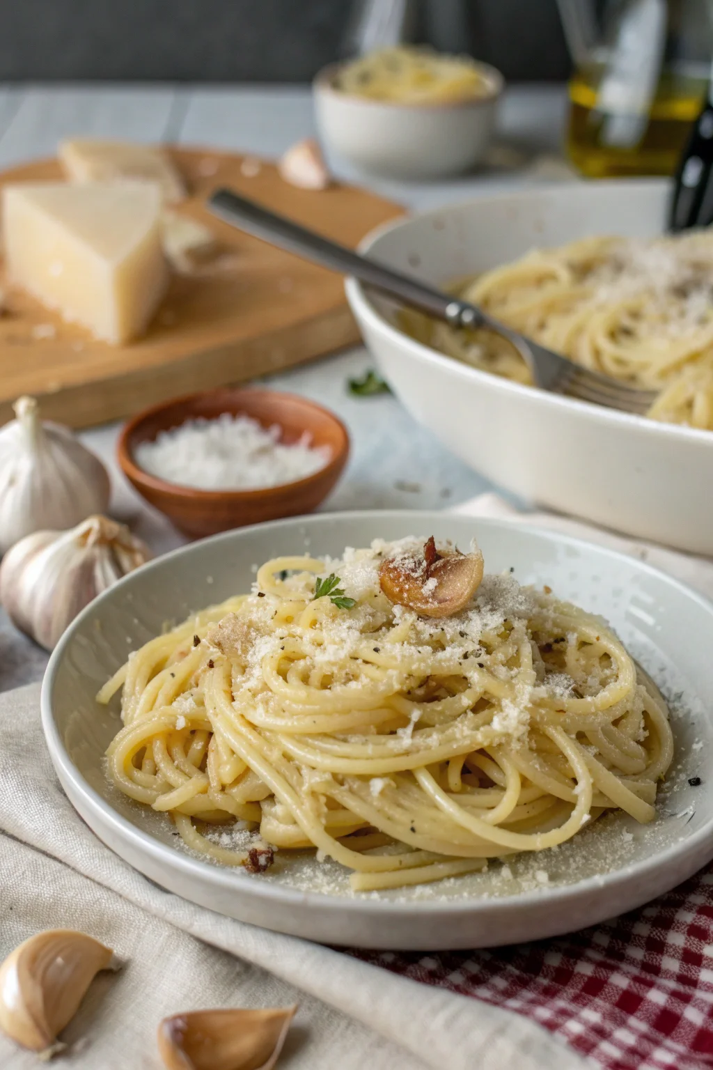 One Pot Garlic Parmesan Pasta