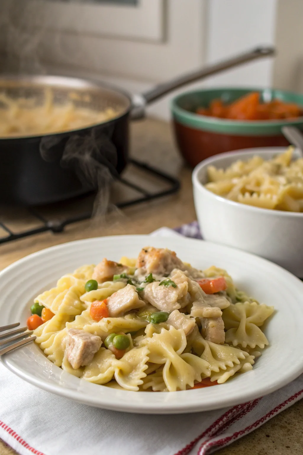 Chicken Pot Pie Pasta