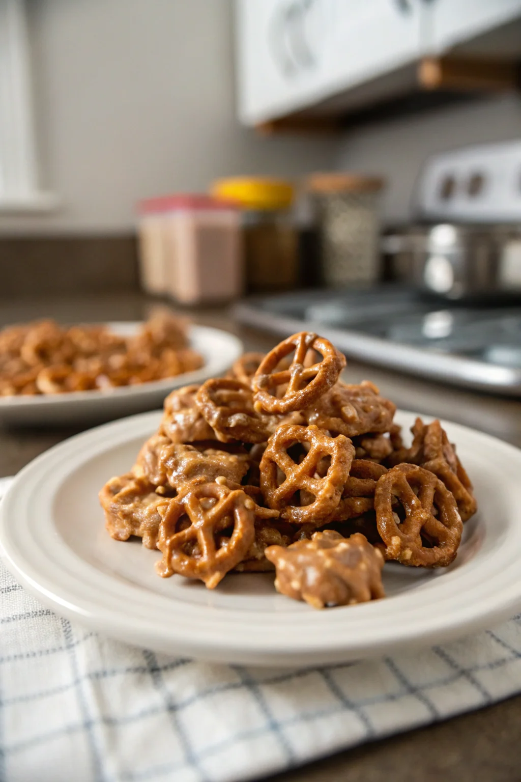 ('No-Bake Peanut Butter Pretzel Clusters',)