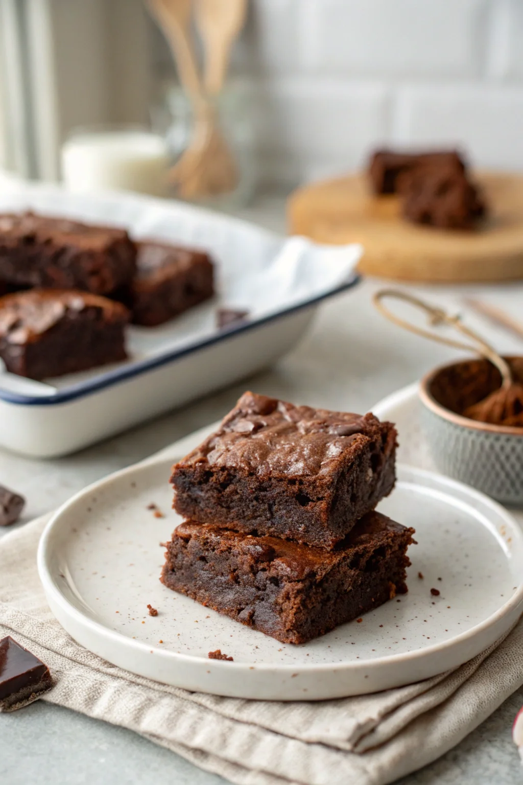 Greek Yogurt Brownies (Zero Sugar Snack)
