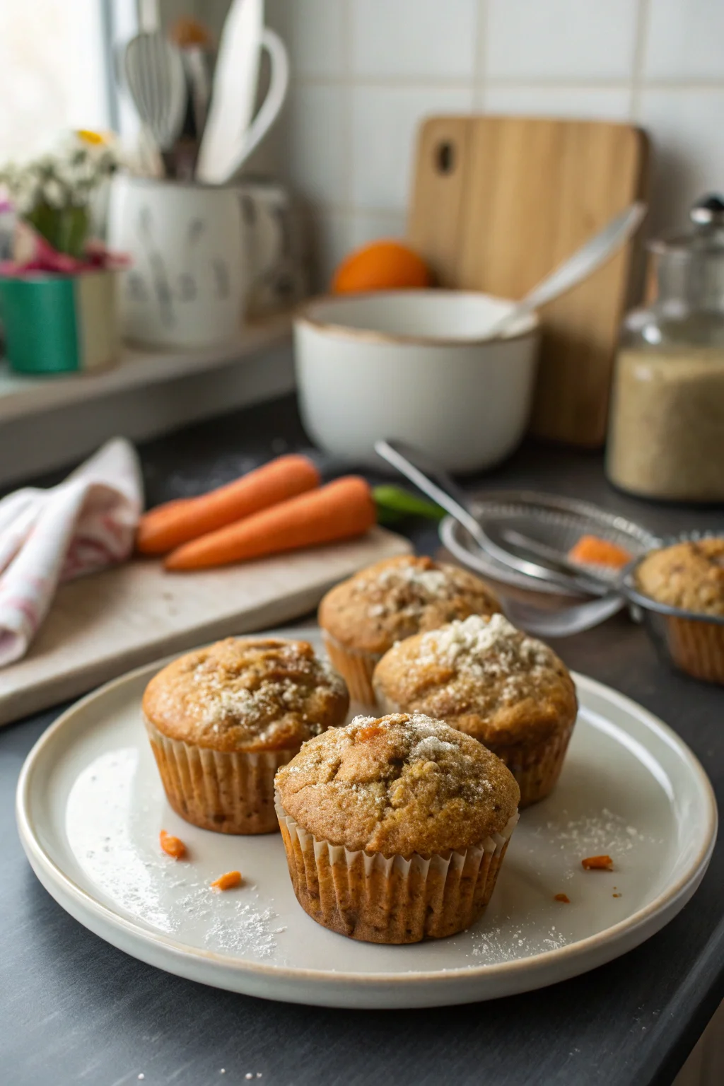 Carrot and Banana Muffins