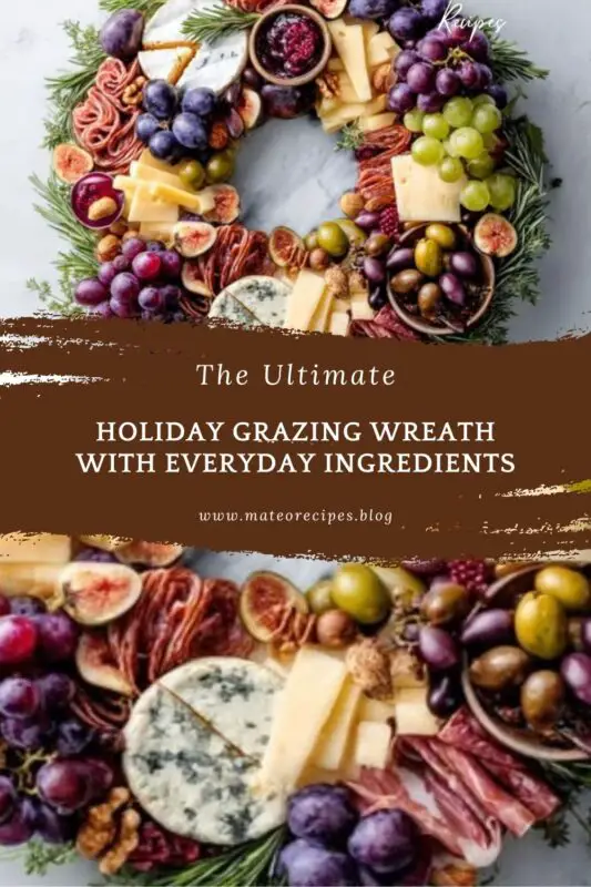 Holiday Grazing Wreath ingredients
