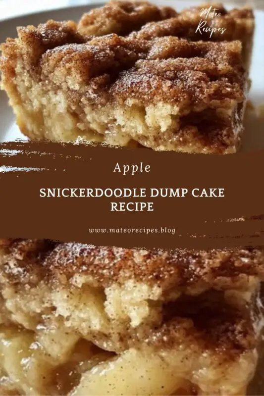Apple Snickerdoodle Dump Cake recipe