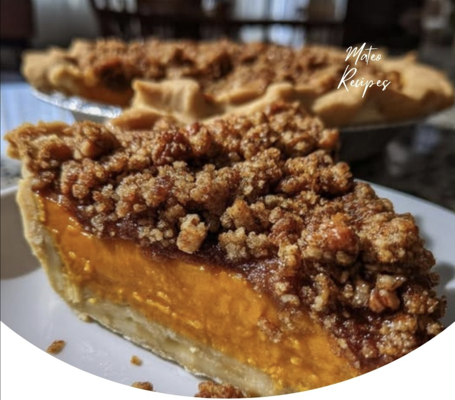 Sweet Potato Pie with Pecan Praline Crunch
