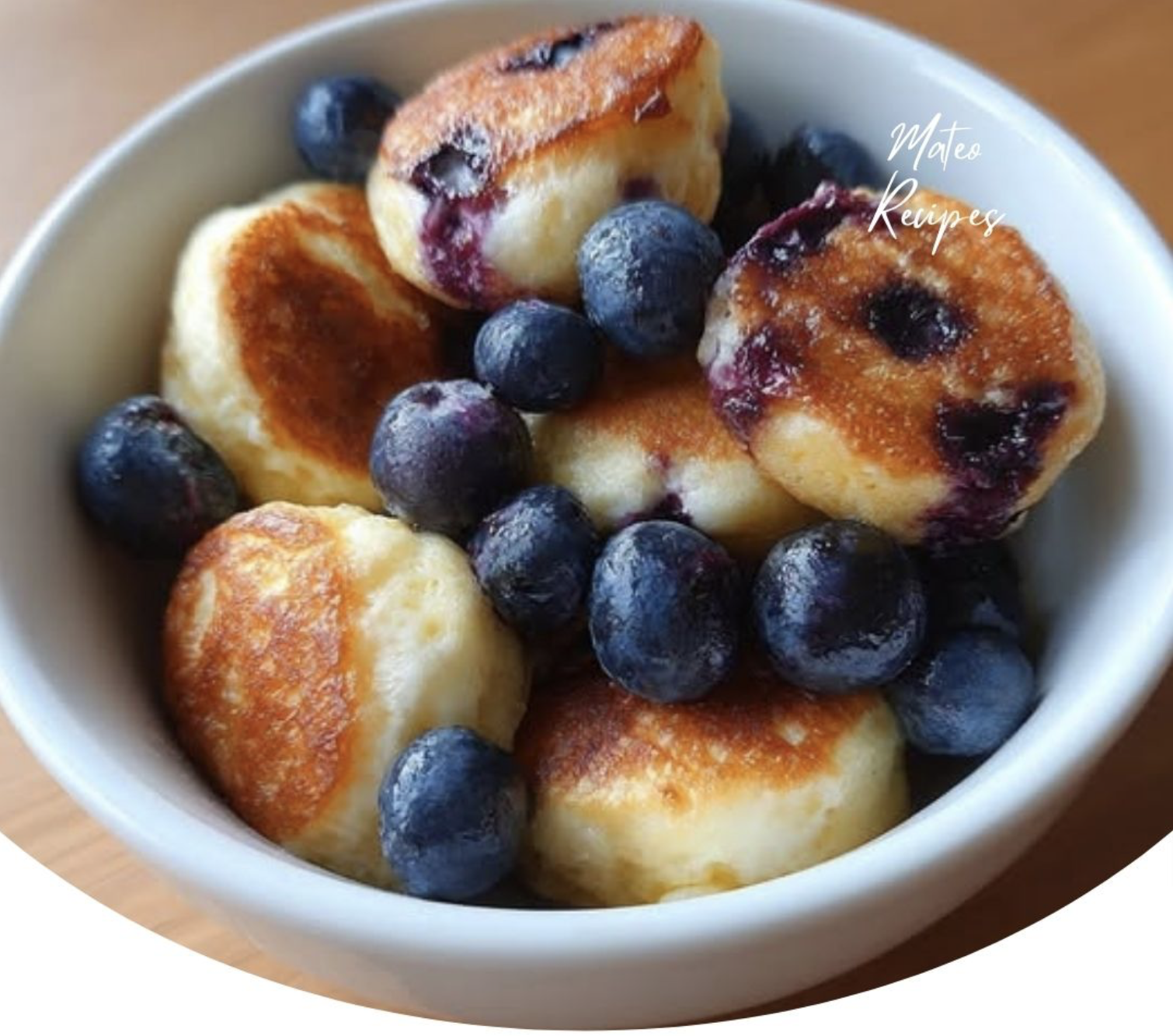 Blueberry Cottage Cheese Pancake Bites – Air Fryer or Oven, High-Protein & Sweet