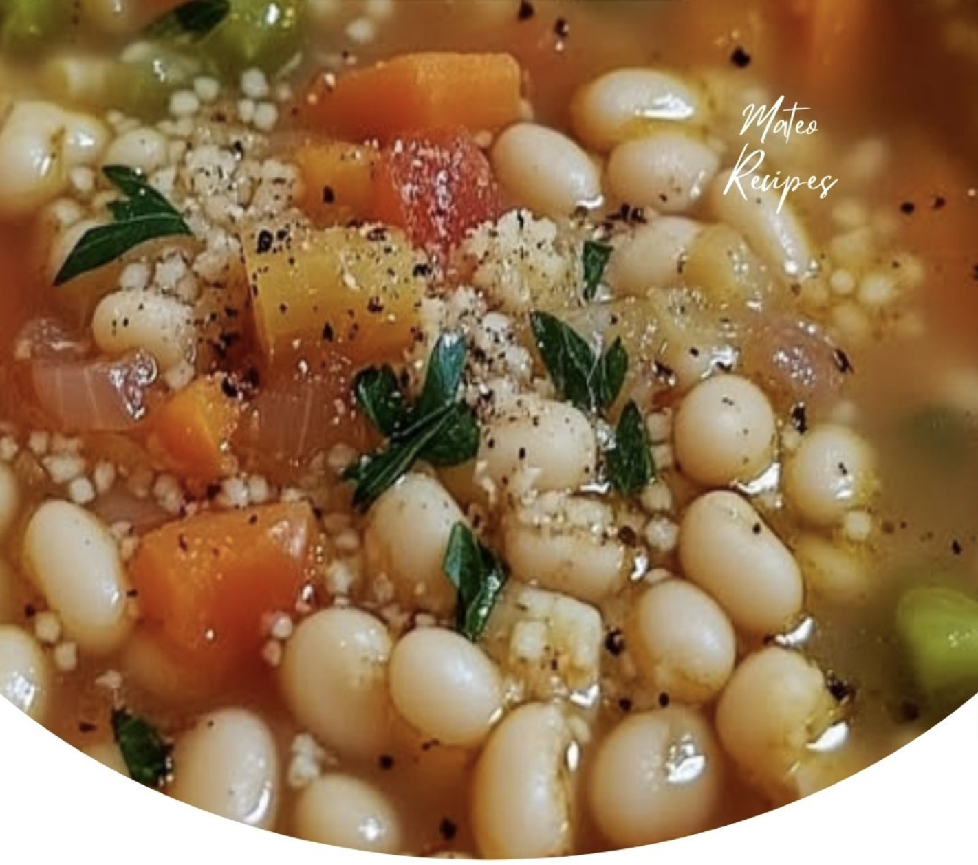 Italian Cannellini Bean and Pastina Soup