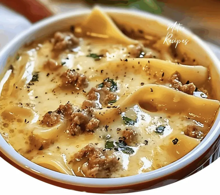 Alfredo Lasagna Soup