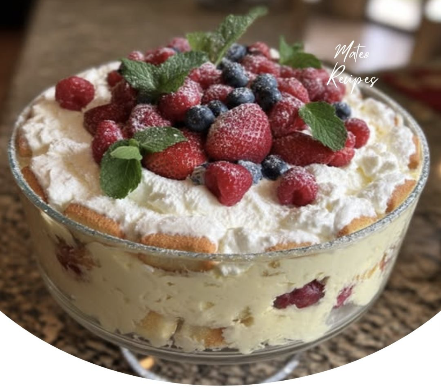 Sun-Drenched Ricotta Mascarpone Trifle