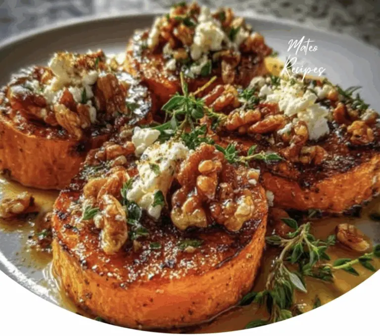 These Caramelized Sweet Potatoes with Maple, Feta & Crunchy Walnuts are a must-try! Sweet, savory, and oh-so-delicious! 🍠✨