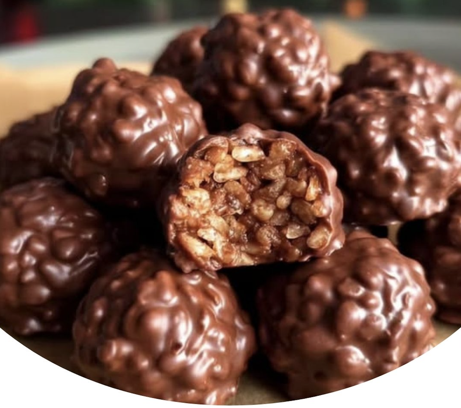 Christmas Chocolate Rice Krispie Balls