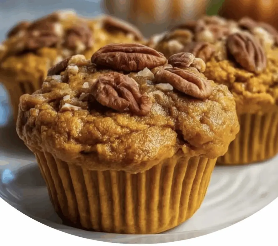 Flourless Pumpkin Cottage Muffins with Cottage Cheese