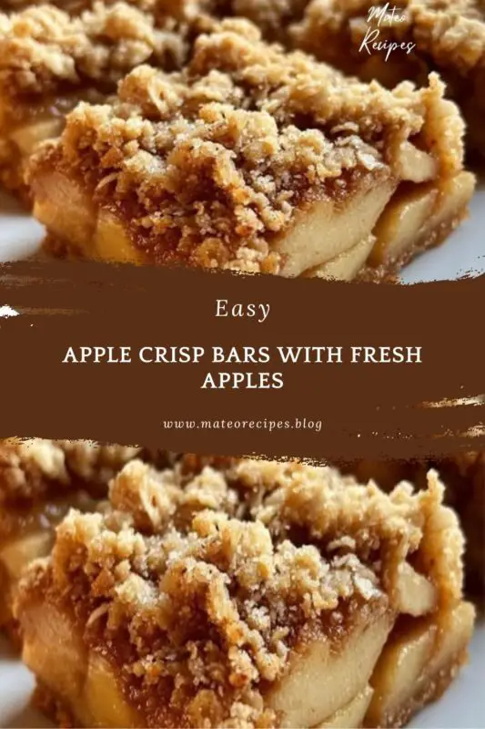 Easy Apple Crisp Bars recipe