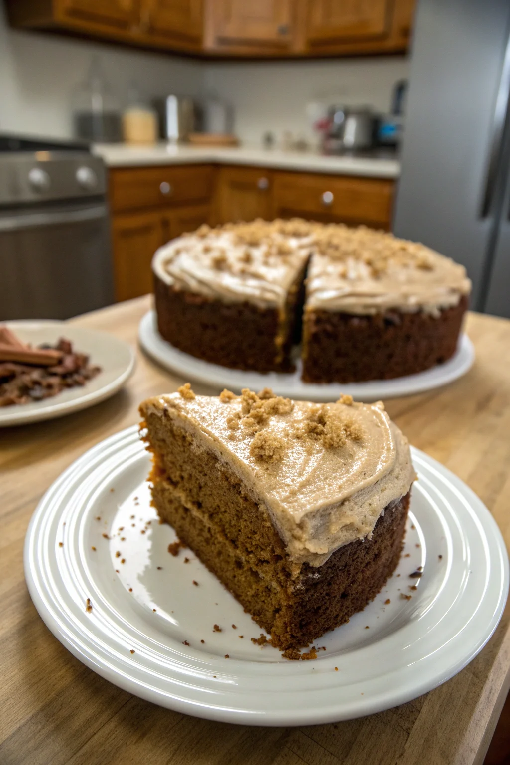 Gingerbread Cake with Cinnamon Molasses Frosting