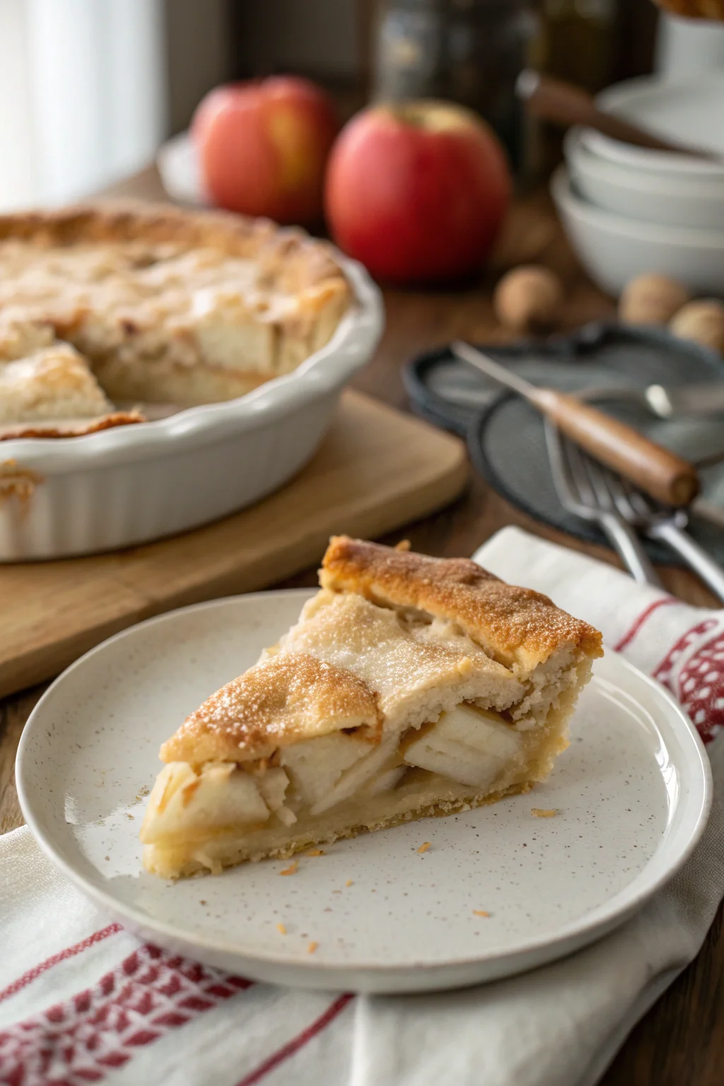 Snickerdoodle Cream Cheese Apple Pie