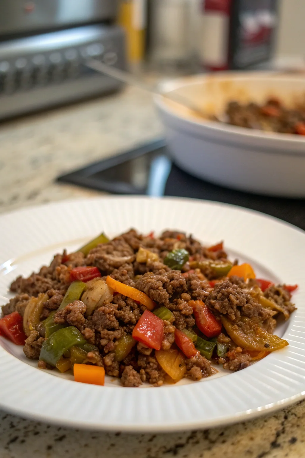 Mediterranean Ground Beef Stir Fry