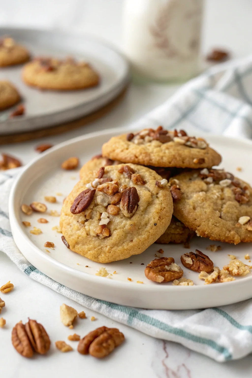 Melt In Your Mouth Toffee Pecan Cookies