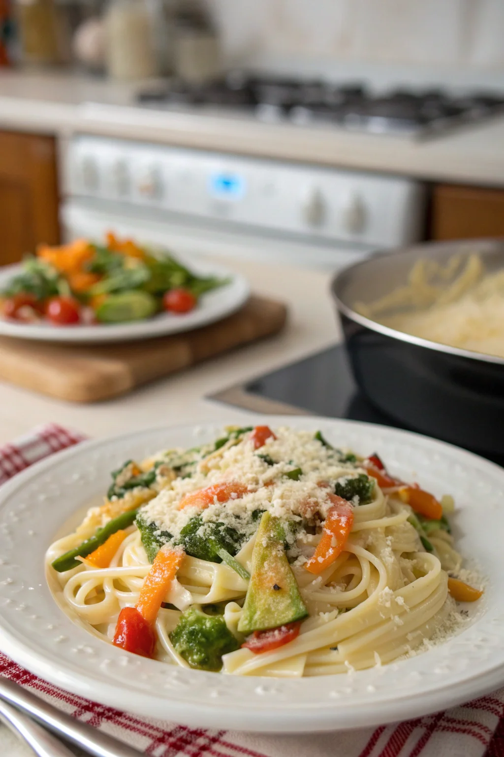 Creamy Veggie Parmesan Pasta