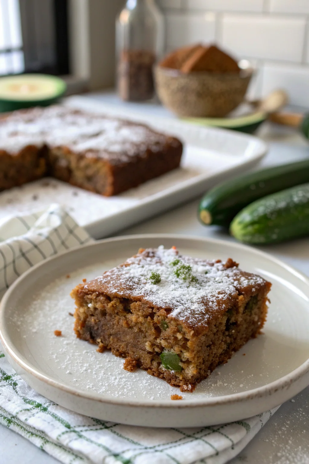 Flourless Gingerbread Zucchini Cake